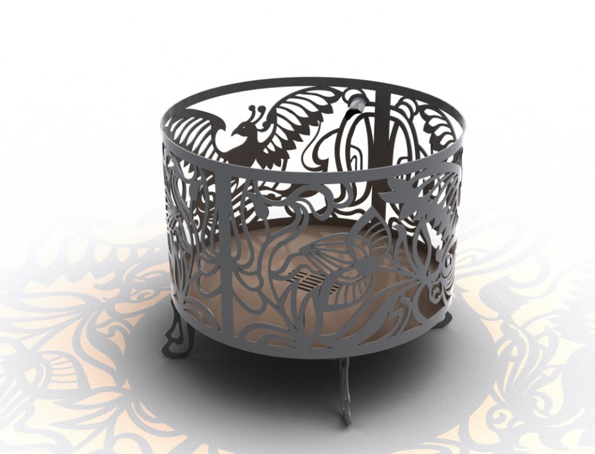 Circular Phoenix Fire Pit
